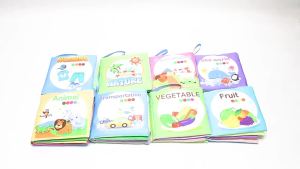 Wonderful Toys Baby Soft Cloth Book Educational Toy Kids Cloth Reading Books Rustle Sound for Toddler Alphabet Early Learning Washable