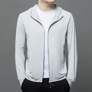 ROMON | Lomond Mens Summer Thin Outdoor Travel Fishing Ice Silk Hat Jacket Ultra Light Windproof Breathable Cycling Fashion Coat