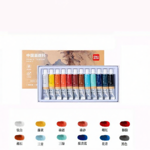 deli | Bộ Đồ Vẽ Tranh Trung Quốc Dành Cho Người Mới Bắt Đầu 12/18/24 Màu