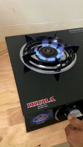 Bếp gas dương kính IKURA IV 6888 - Mặt kính cường lực- Đánh lửa magneto