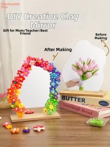 Student DIY Irregular Clay Mirror Acrylic Non-breaking Digital Painting