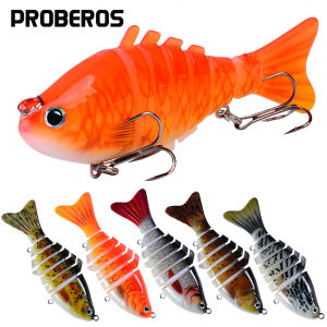 PROBEROS 1 Chìm Wobblers Mồi Câu Cá 3.93in 0.54oz Đa Khớp Swimbait Crankbait Cho Cá Hồi Nước Ngọt & Nước Mặn