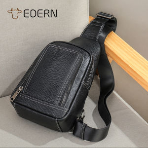 Edern 2025 da thật mới của nam giới Túi đeo chéo thời trang túi đeo chéo thường ngày da bò sức chứa lớn Túi Đeo Chéo Trước Ngực Túi Đeo cho nam giới