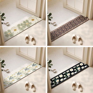 LEKEN | Narrow Threshold Stone & Absorbent Carpet for Bathroom Entrance