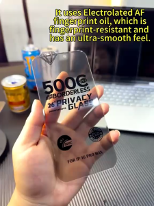 FOR iPHONE 12 PRO MAX / iPHONE 11 PRO MAX / iPHONE XS MAX / iPHONE X / iPHONE XR 500C Borderless Privacy Super Glass Screen Protector
