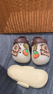 Sandal Sepatu Jibbitz Capy Bara Sendal Baim Anak Perempuan dan Laki-Laki usia 7th - 12tahun