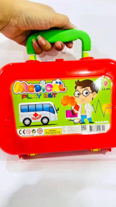 ชุดของเล่นคุณหมอ ชุดคุณหมอกระเป๋า คุณหมอกระเป๋า ของเล่นเด็ก ของเล่นเสริมพัฒนาการ บทบาทสมมุติ