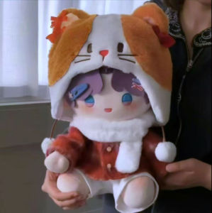 New Year Visiting Clothes 40cm Sitting Posture Cotton Doll Outfit Cute Autumn Winter Set for Children over 3 Years Old