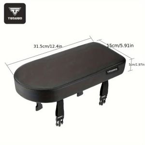 TOSUOD Bicycle Backseat Long Cushion Thickened Soft Comfortable Bike Seat Easy Installation Detachable Bicycle Parts