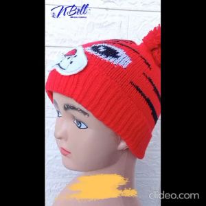 KUPLUK BAYI POMPOM / KUPLUK KARAKTER HARIMAU 0-2 TAHUN / TOPI MOTIF HARIMAU LAKI LAKI