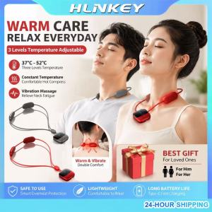 【Local shipping】2PCS Perfect Gift for Family – Neck and Shoulder Massager EMS Pulse Technology Portable Hot Compress Massager 600mAh Battery Suitable for Office Workers Travel and Home Use
