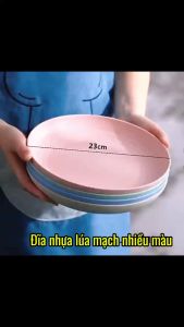 Đĩa lúa mạch tròn sâu lòng ST GROUP đựng thức ăn trái cây tiện dụng nhiều màu siêu xinh chịu nhiệt độ cao an toàn