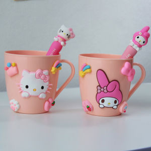 Childrens Toothbrush Cup Creative High Aesthetic Value Mouthwash Cup Girl Tooth Jug Student Baby Washing Cup Cinnamon Dog Meowth
