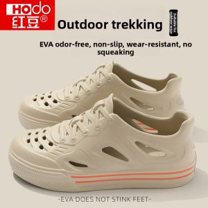 Hodo Mens Summer Outdoor Sports Sandals Breathable Clog Shoes Anti-slip Deodorant River Trudging Slippers Driving Shoes