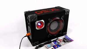 ลำโพงซับวูฟเฟอร์บลูทูธในรถยนต์ 5/6/8/10 นิ้ว สามารถวางไว้ใต้เบาะรถยนต์ ลำโพงรถยนต์ทรงสี่เหลี่ยม ซับวูฟเฟอร์ 12V