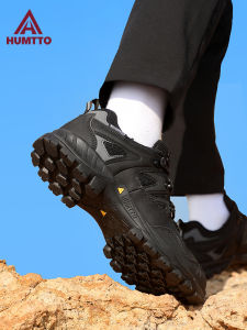 Outdoor Climbing Shoes Mens Grip Anti-slip Shock Absorption Lightweight Breathable Mountain Climbing Professional Sports Hiking Shoes