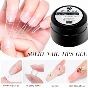 10ml Multifunctional Solid Nail Tips Gel - Non-Stick Hand Nail Gel Rhinestone Gel Glue For Nail Art DIY Manicure Salon And Home