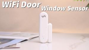 SMATRUL Tuya Smart WiFi pintu tanpa wayar Windows sistem penggera kemasukan keselamatan dengan Sensor magnetik untuk pengesan pejabat rumah bunyi dan penggera cahaya Smart life APP masa kerja dengan Alexa Google Home