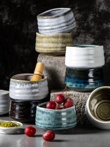 Bát Gốm Sứ Nhật Bản Chè Matcha Bát Đựng Cơm Bát Đựng Salad Bát Đựng Súp Bát Đựng Mì Nồi Hoa Thịt Bát Đựng Thức Ăn Nhẹ