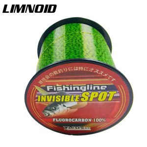 Limnoid 300m-500m Fluorocarbon Fishing Line Camouflage Spot Line Ultra-Sensitive 3.8-21kg Fast Sinking for Saltwater/Freshwater