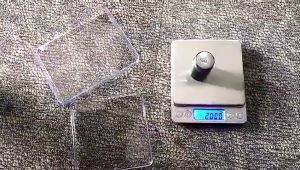 CTMALL Mini Professional Digital Kitchen Scale Screen LED Backlight Display 2 Clear Bowls Stainless