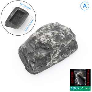 Sight Secret Rock Stone Shape Spare Key Safe Box Waterproof Hidden Storage Compartment For Home Outdoor Garden RV Key Safes