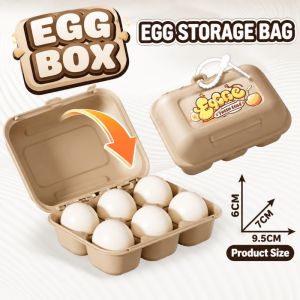 KEBETEME Egg Pressing Fidget Toy 6 Eggs Soft Squeeze Stress Relief Keychain Cute Chicken Pendant Desk Toy Gift For Kids Teens Adults Anxiety Relief