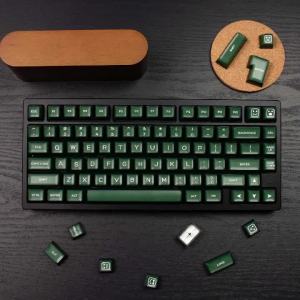 142 Keys Green Translucent SA Keycaps Double Shot PBT Keycaps For Cherry MX 61/64/87/104/108 Mechanical Keyboard ISO ANSI Layout