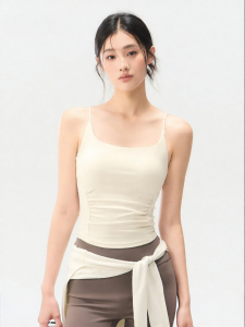 YUANQINVHAI | Padded Yoga Bra Top with Fine Straps and Back Beauty for Exercise