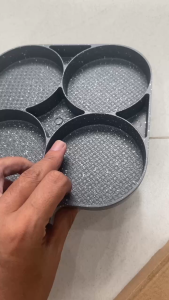 Chảo đá chống dính chia ô 4 ngăn chiên trứng chiên bánh xèo.Loại Tốt