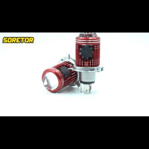 【Free Returns】 TUFFOO 2023 Newest Super Bright Dure Colour H4 HS1 H6 BA20D Hi/Lo Beam LED Headlight Bulbs Lamps For Motorcycle With Lens With Cooling Fan Lamp Scooter Accessories Yellow White