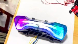 X-CASE Lampu Stoplamp ADV 150 / 160 Magnet RGB Stop Belakang Rainbow 20 Warna Running Led New