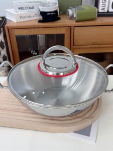 Nồi Súp Hải Sản Bằng Thép Không Gỉ 18/10 Nồi Mì Kéo Nồi Nướng Nhỏ Dùng Một Người Nồi Suki Dùng Tại Nhà Nồi Khô