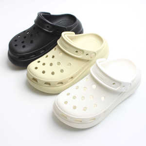 รองเท้าแตะส้นหนาสำหรับผู้หญิง ทรงพยากรณ์ฤดูร้อน สไตล์บล็อกสีพื้น ส้นสูง รองเท้าแตะแบบสวมสบายสำหรับใส่ไปชายหาด