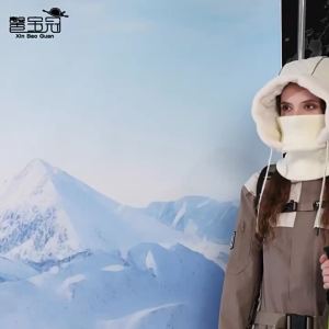 Cold Weather Thermal Balaclava Men Women Scarf Winter Windproof Hat Plush Neck Warmer Adjustable Ski Full Face Mask Outdoor Cap