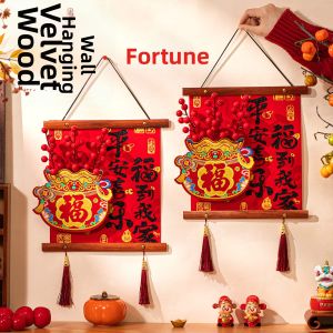 AIXIAOXIQING | Spring Festival Blessing Home Decor Red Fu Hanging Ornament