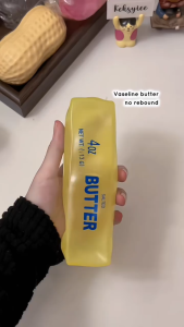 Vaseline Butter Squeeze ToyBig Coconut Oil Butter Squishy Toy Butter Stick Shaped Squishy Stress Relief Toy Moldable Non-Rebound Squeeze Toy Realistic Butter Desk Toy for Teens and Adults Fun Stocking Stuffer Party Favor and Gift