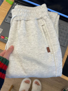 High Waist Loose Leg Womens Sport Pants Spring 2023 New Arrival Casual Harlan Trousers Commute Style Fleece Lined Long Pants