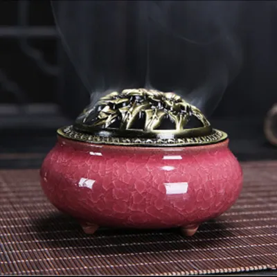 CHIZHIDU | Copper Ceramic Incense Burner
