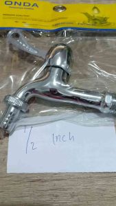 KRAN AIR CLS 02 / KRAN TAMAN CLS 02 ONDA 1/2" dan 3/4" CHROME kran TEMBOK