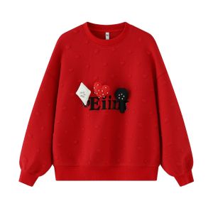 New Years Childrens Hoodie Winter Clothes Red New Arrival E.I Kids Clothing Cotton Polyester Blend Comfortable Casual Style