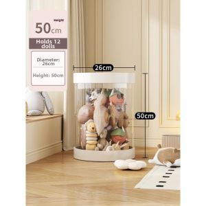 Transparent Large Capacity Plush Toy Storage Bucket