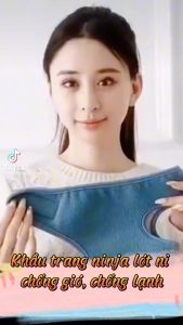 Khẩu trang ninja lót nỉ