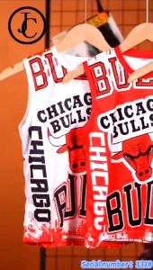 Kids jersey terno for boy 2-7yrsold CHICAGO BULLS
