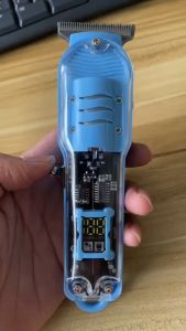 2023 New Transparent Hair Clipper Power Display T9 Electric Hair Clipper USB Rechargeable Hair trimmer Beard trimmer Men Barber Hair Cutting Machine