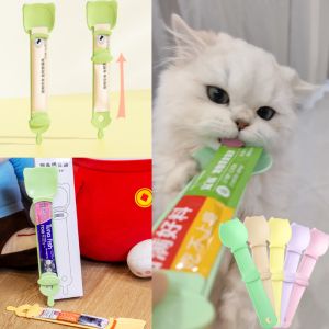 Cat Feeder Cat Strip Squeeze Spoon Pet Liquid Snack Spoon Liquid Feeding Food Squeezer Without Residue Cat Feeder Pet Supplies