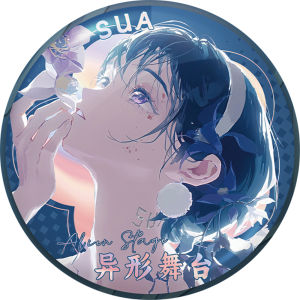 58mm Anime Alien Stage SUA LUKA IVTI TILL Cosplay COSTUME Badge Pin SPTE Tinplate Brooch Porp Gilf