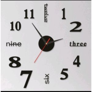 Jam dinding aesthetic jam dinding jumbo tembok 150 cm jam dinding nyala saat gelap jam dinding diy