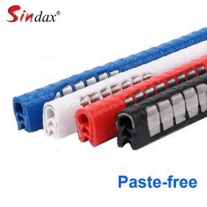 5M Car Door Anti Collision Strip with Steel Disc Bumper Trim Edge Scratch Protector Strip Sealing Guard Styling Car Decoration