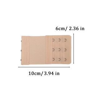3PCS Elasticated Underwear Extended Clasp Multiple Adjustment Settings Bra Extenders 3 Hooks Strap Extender Solution for Tight Bras